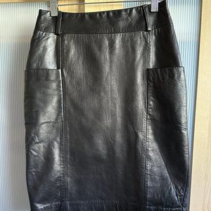 Club Monaco black leather skirt - GORGEOUS!